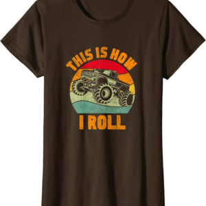 Retro Monster Truck Driver Offroad Vehicles Motorsport 