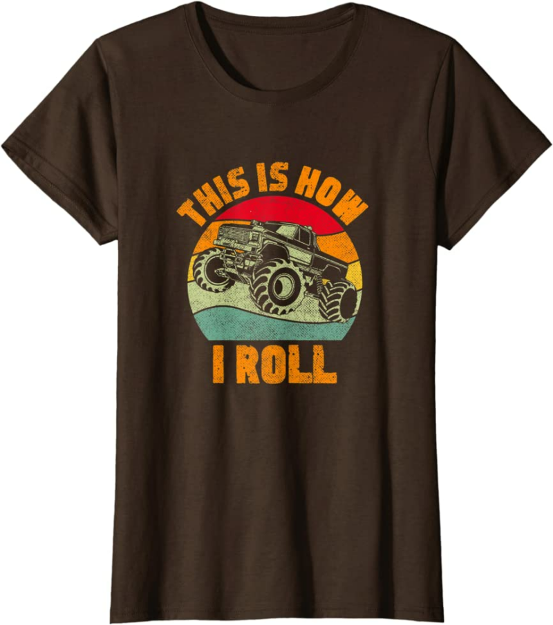 Retro Monster Truck Driver Offroad Vehicles Motorsport