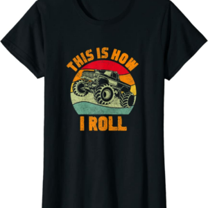 Retro Monster Truck Driver Offroad Vehicles Motorsport 