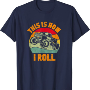 Retro Monster Truck Driver Offroad Vehicles Motorsport 