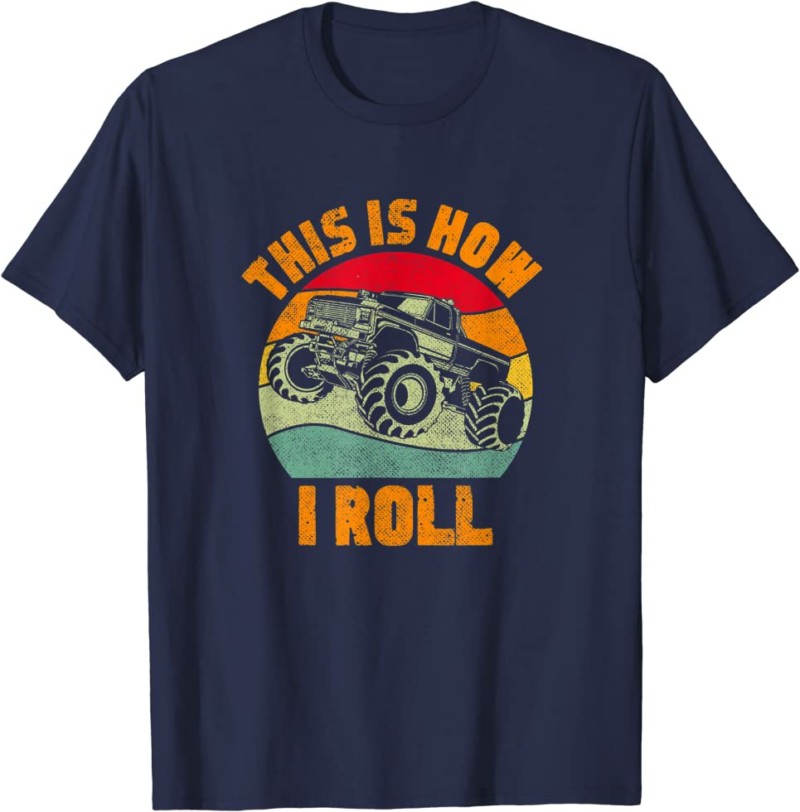 Retro Monster Truck Driver Offroad Vehicles Motorsport