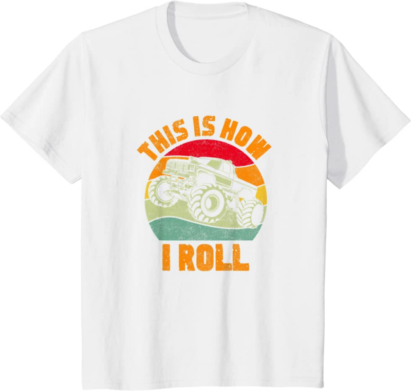 Retro Monster Truck Driver Offroad Vehicles Motorsport