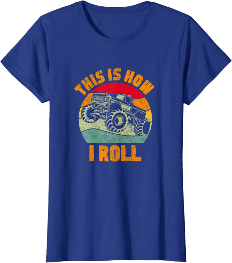 Retro Monster Truck Driver Offroad Vehicles Motorsport