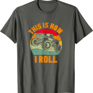 Retro Monster Truck Driver Offroad Vehicles Motorsport 