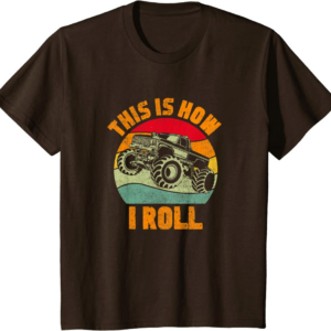 Retro Monster Truck Driver Offroad Vehicles Motorsport 