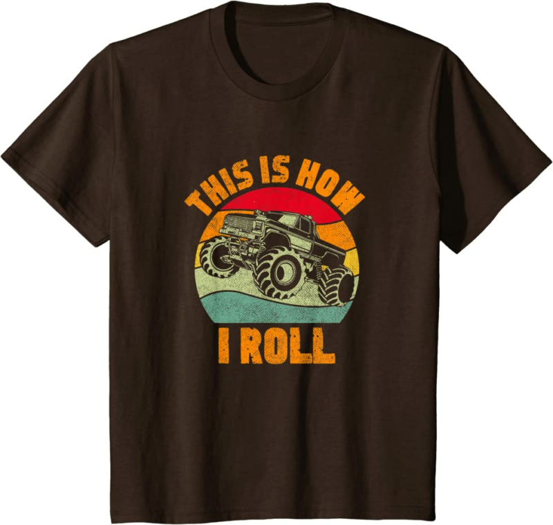 Retro Monster Truck Driver Offroad Vehicles Motorsport