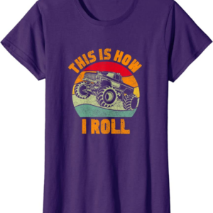 Retro Monster Truck Driver Offroad Vehicles Motorsport 
