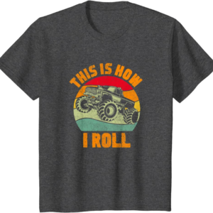 Retro Monster Truck Driver Offroad Vehicles Motorsport 
