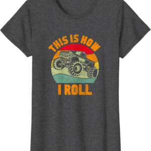 Retro Monster Truck Driver Offroad Vehicles Motorsport 