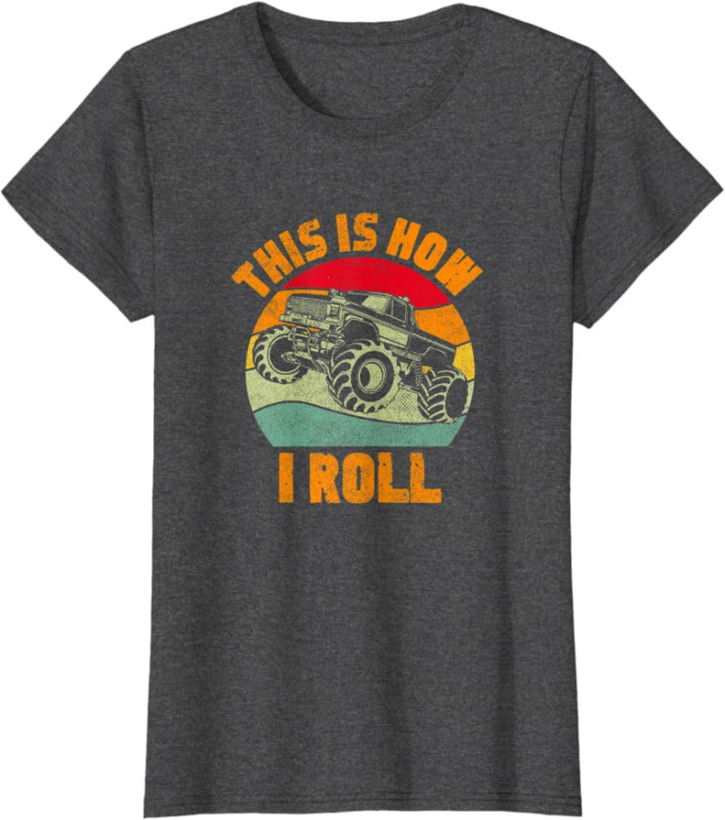 Retro Monster Truck Driver Offroad Vehicles Motorsport