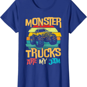 Retro Sunset Truck Vintage Monster Trucks Are My Jam T-