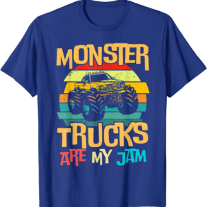 Retro Sunset Truck Vintage Monster Trucks Are My Jam T-