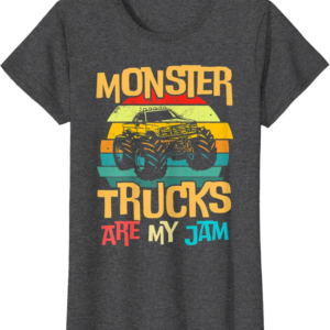 Retro Sunset Truck Vintage Monster Trucks Are My Jam T-