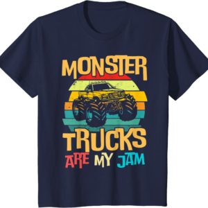 Retro Sunset Truck Vintage Monster Trucks Are My Jam T-