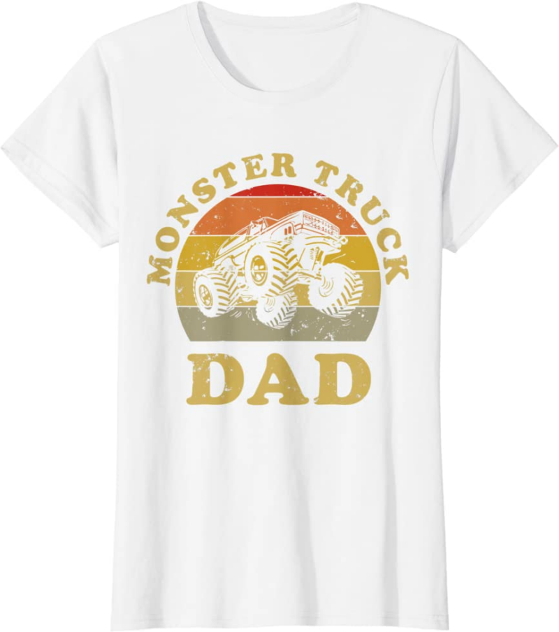 Retro Vintage Monster Truck Dad Shirt Monster Truck Lov