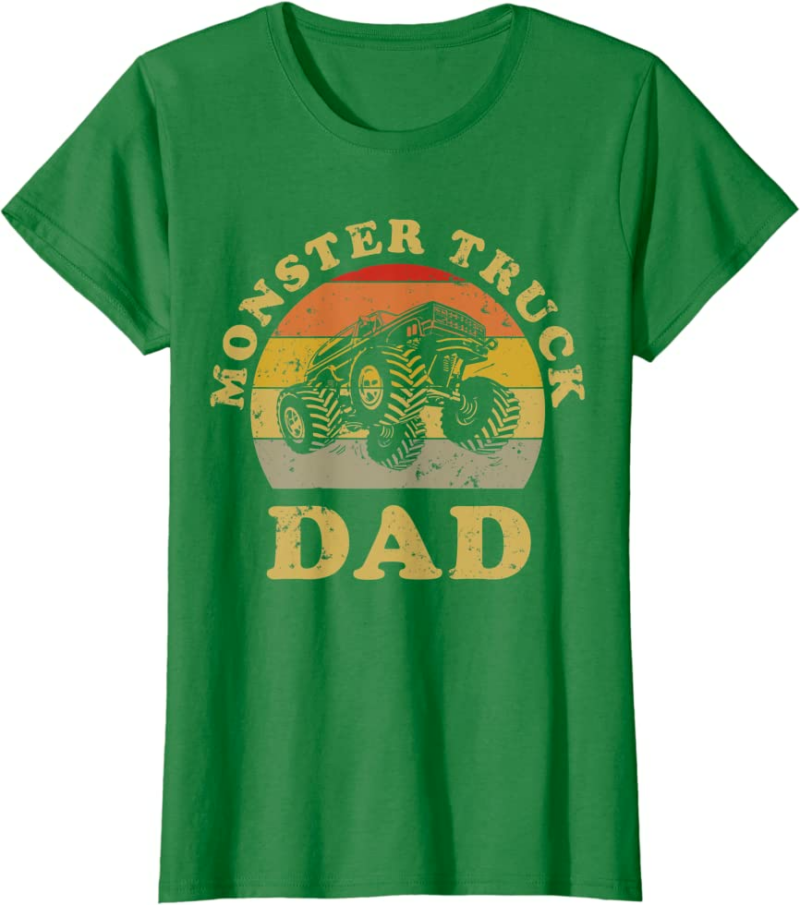 Retro Vintage Monster Truck Dad Shirt Monster Truck Lov