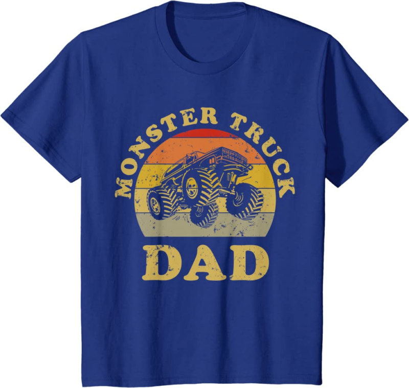 Retro Vintage Monster Truck Dad Shirt Monster Truck Lov