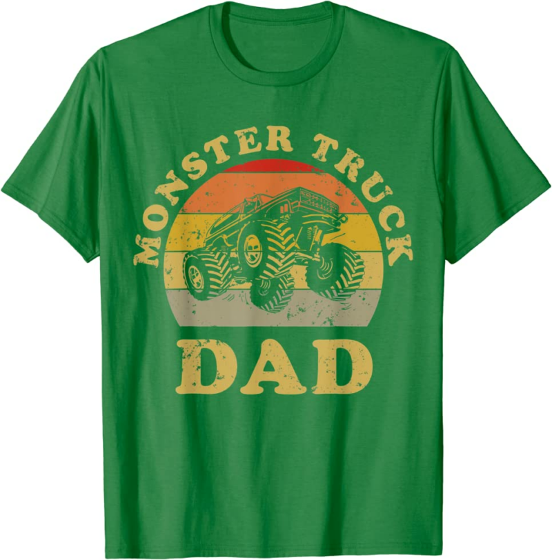 Retro Vintage Monster Truck Dad Shirt Monster Truck Lov