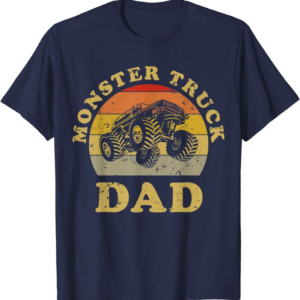 Retro Vintage Monster Truck Dad Shirt Monster Truck Lov