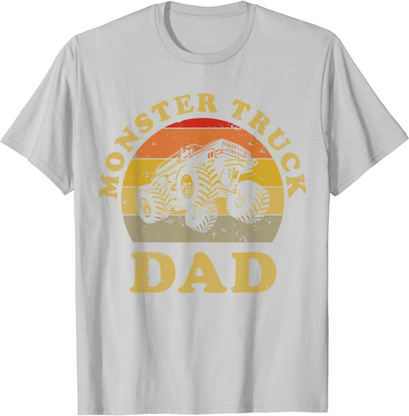 Retro Vintage Monster Truck Dad Shirt Monster Truck Lov