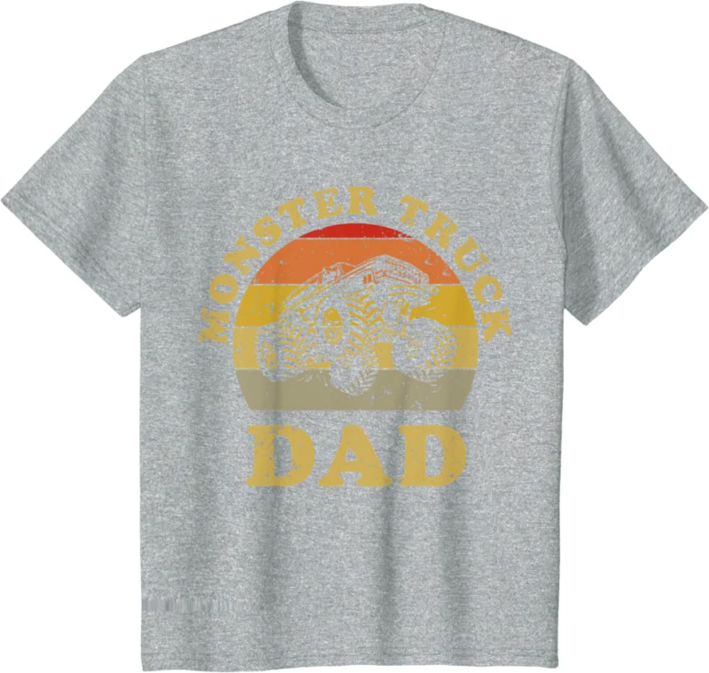 Retro Vintage Monster Truck Dad Shirt Monster Truck Lov