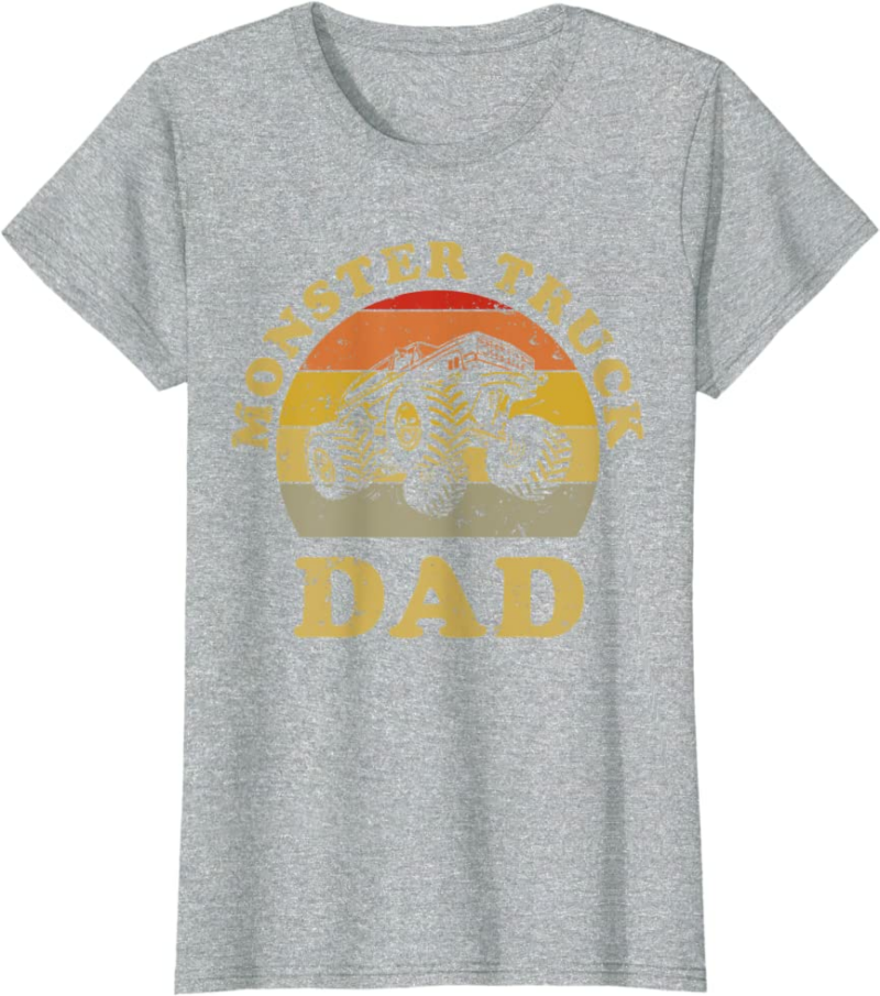 Retro Vintage Monster Truck Dad Shirt Monster Truck Lov