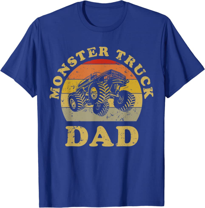 Retro Vintage Monster Truck Dad Shirt Monster Truck Lov