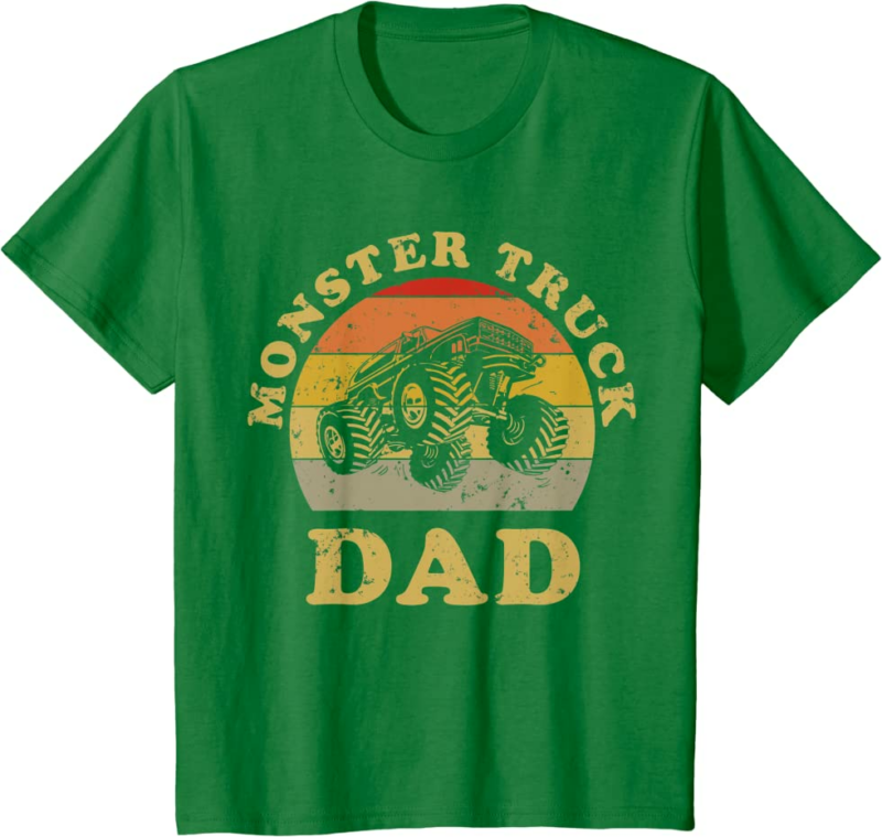 Retro Vintage Monster Truck Dad Shirt Monster Truck Lov