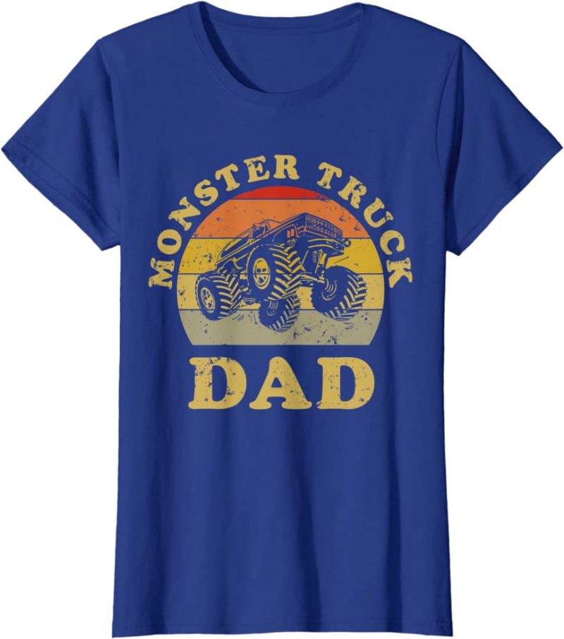 Retro Vintage Monster Truck Dad Shirt Monster Truck Lov