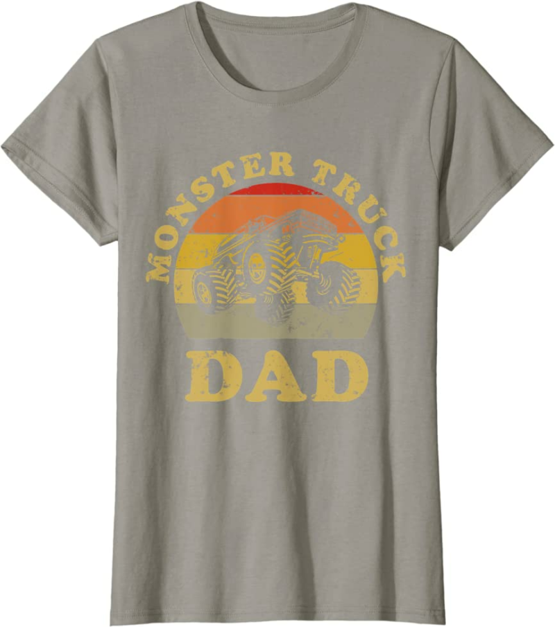 Retro Vintage Monster Truck Dad Shirt Monster Truck Lov