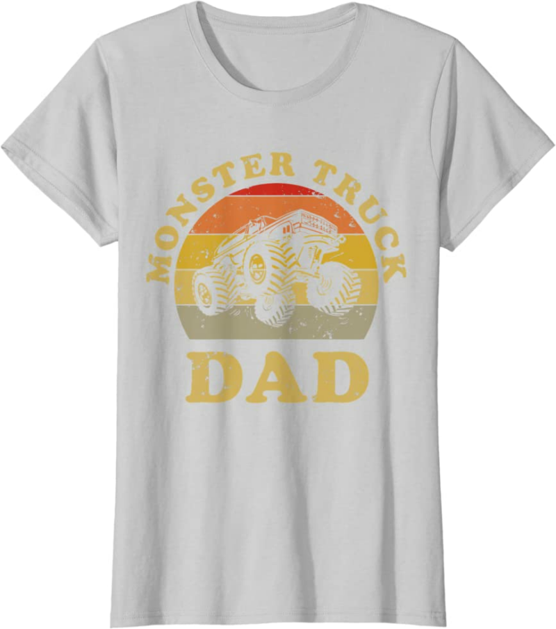 Retro Vintage Monster Truck Dad Shirt Monster Truck Lov