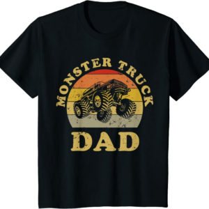Retro Vintage Monster Truck Dad Shirt Monster Truck Lov
