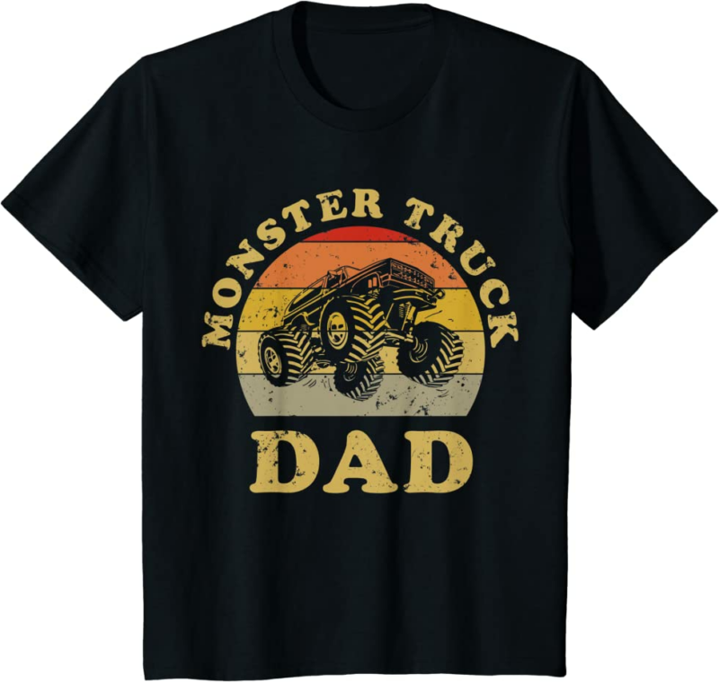Retro Vintage Monster Truck Dad Shirt Monster Truck Lov