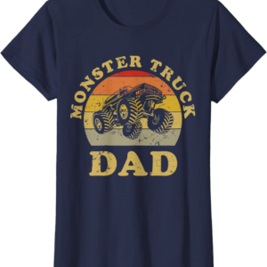 Retro Vintage Monster Truck Dad Shirt Monster Truck Lov