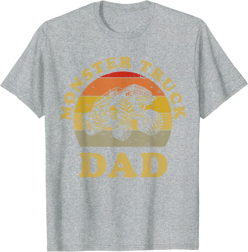 Retro Vintage Monster Truck Dad Shirt Monster Truck Lov