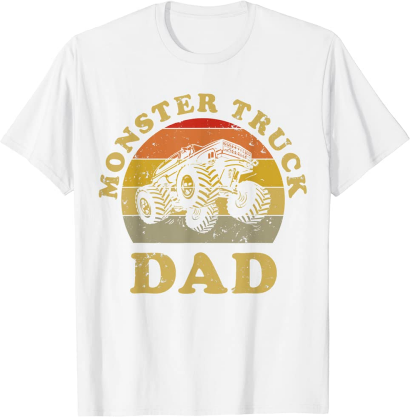Retro Vintage Monster Truck Dad Shirt Monster Truck Lov