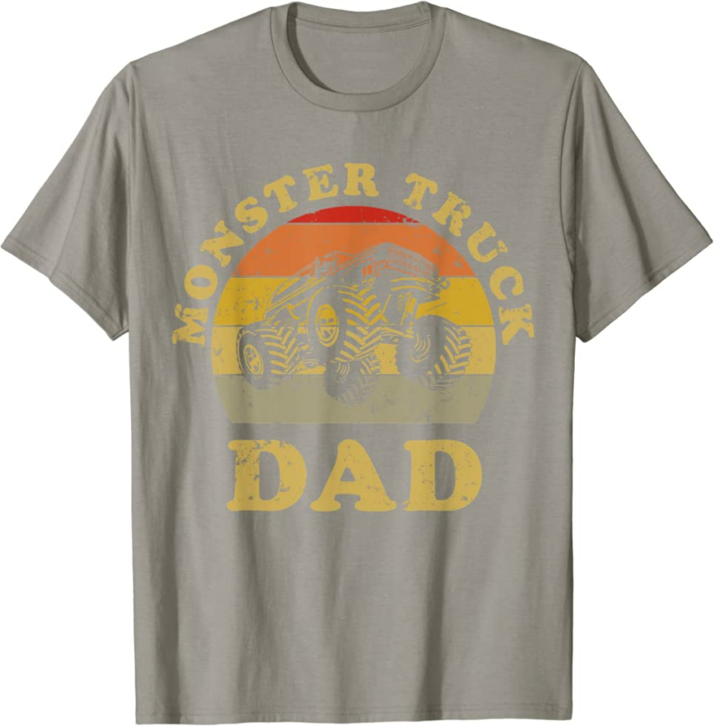Retro Vintage Monster Truck Dad Shirt Monster Truck Lov