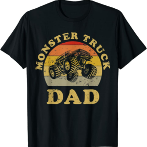 Retro Vintage Monster Truck Dad Shirt Monster Truck Lov
