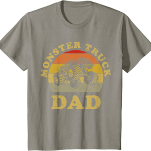 Retro Vintage Monster Truck Dad Shirt Monster Truck Lov