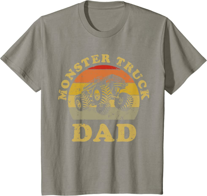 Retro Vintage Monster Truck Dad Shirt Monster Truck Lov