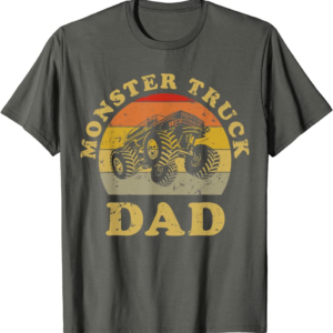 Retro Vintage Monster Truck Dad Shirt Monster Truck Lov