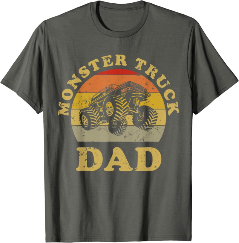 Retro Vintage Monster Truck Dad Shirt Monster Truck Lov