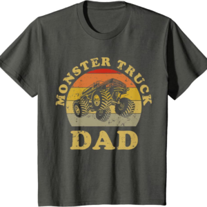 Retro Vintage Monster Truck Dad Shirt Monster Truck Lov