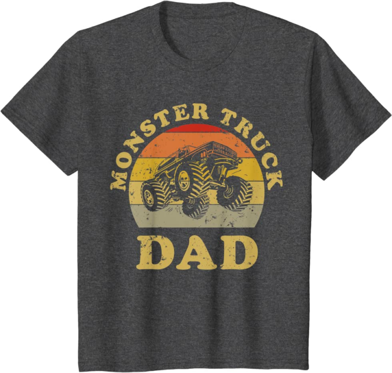 Retro Vintage Monster Truck Dad Shirt Monster Truck Lov