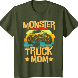 Vintage Monster Trucks, Monster Truck Mom T-Shirt