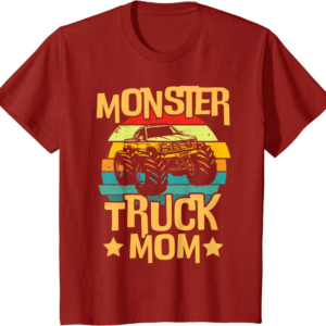 Vintage Monster Trucks, Monster Truck Mom T-Shirt