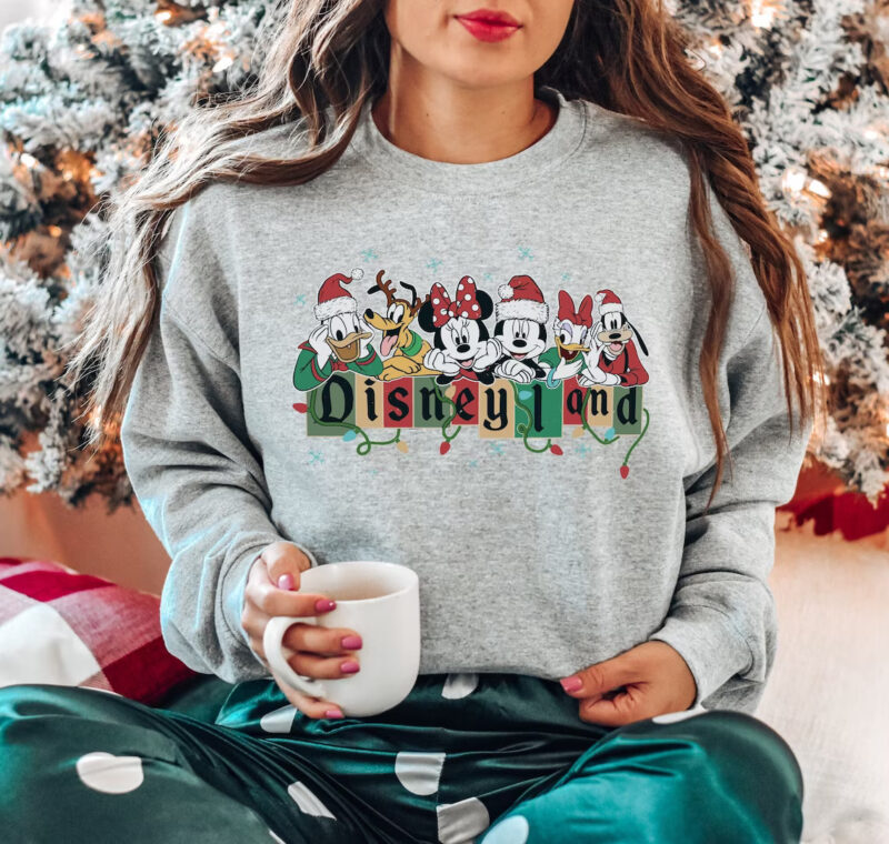 Christmas Disneyland Sweatshirt, Trendy Sweatshirt, Disneyland Sweatshirt, Oversized Sweatshirt
