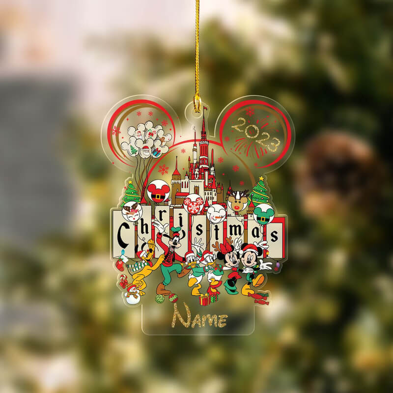 Custom Mickey Mouse Disney Christmas Ornaments, Disneyworld