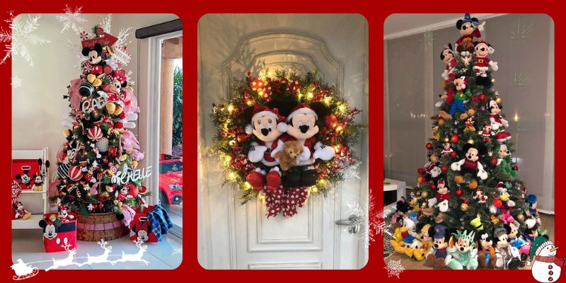 Disney style Christmas tree decoration