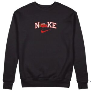 Embroidered Cars Sweatshir black